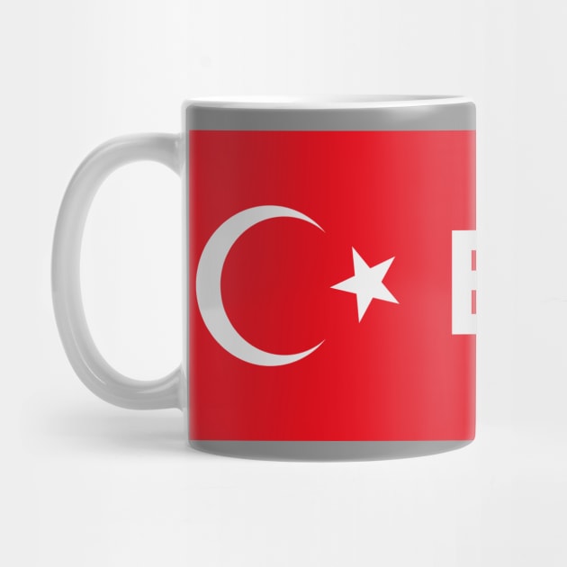 Eskisehir City in Turkish Flag by aybe7elf